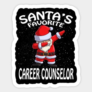 Santas Favorite Career Counselor Christmas Sticker